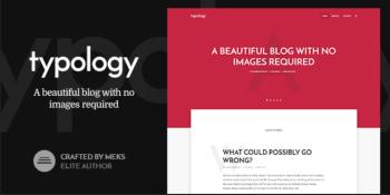 Typology - Minimalist Blog Text Based Theme for WordPress
